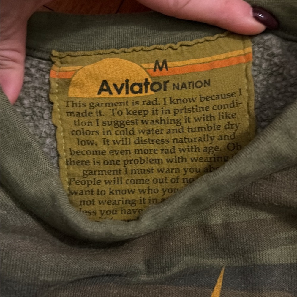 Aviator Nation Women’s Bolt Camo Crewneck - Picture 3 of 4